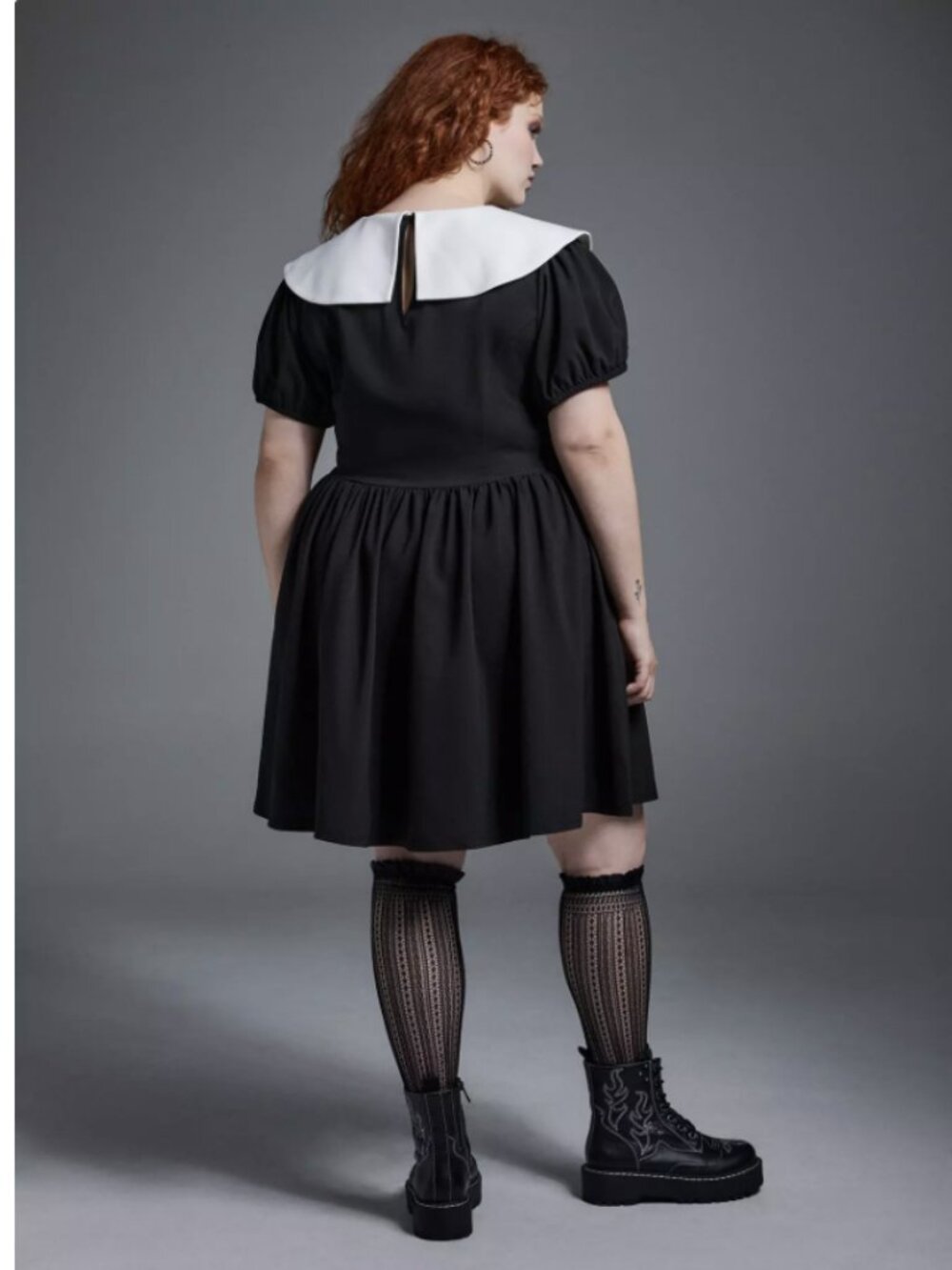 Torrid- Nightfall Collared Mini Dress - Picture 5 of 6